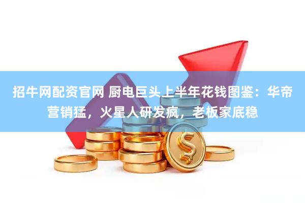 招牛网配资官网 厨电巨头上半年花钱图鉴：华帝营销猛，火星人研发疯，老板家底稳