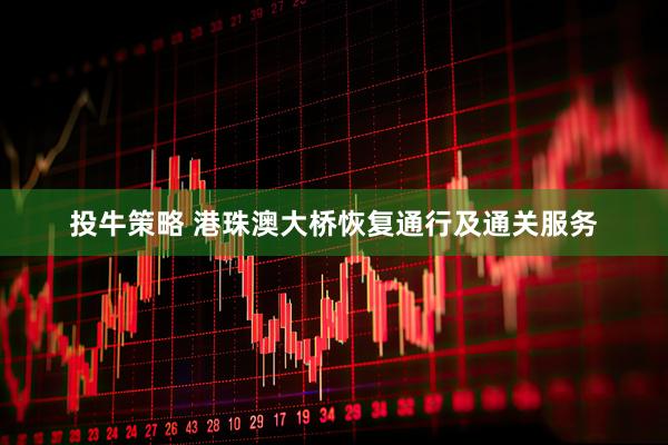 投牛策略 港珠澳大桥恢复通行及通关服务