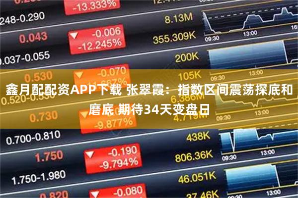 鑫月配配资APP下载 张翠霞：指数区间震荡探底和磨底 期待34天变盘日